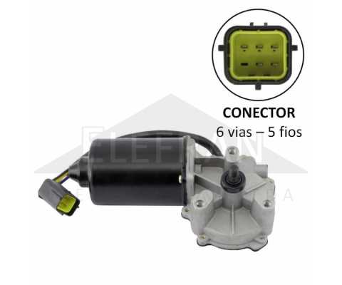 Motor do limpador de pára-brisa 24V Bosch Volkswagen Constellation