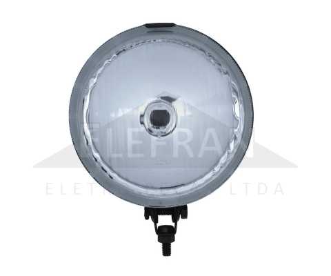 Farol auxiliar redondo lado direito/esquerdo com lente de vidro para lâmpada H3 universal / Ford Escort