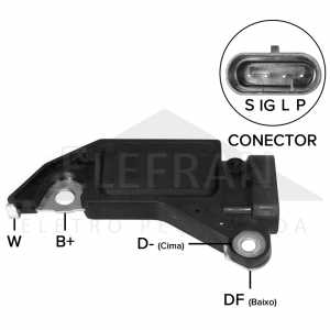 Regulador de voltagem do alternador 14V Delco francês CS130D Chevrolet GM Lumina Monte Carlo GMC Pontiac Grand Pix - informações
