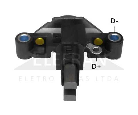 Regulador de voltagem do alternador 14V Iskra Case Deutz-Fahr John Deere Lamborghini New Holland Terex - ligações