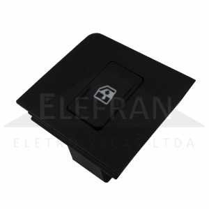 Botão/Interruptor de vidro elétrico simples 5 terminais porta dianteira lado direito LED âmbar Fiat Elba Fiorino Prêmio Uno