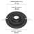Mancal intermediário do motor de partida Bosch JD Mercedes-Benz - medidas