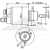 Relé de partida 12V Bosch Nissan Serena Vanette Land Rover Defender Discovery Range Rover - desenho técnico
