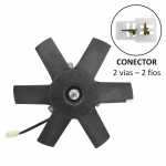 Eletroventilador do radiador 12V 6 pás diâmetro 306mm aspirante Bosch GPC Ford Belina Del Rey Pampa
