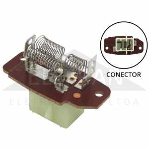 	Resistência do eletroventilador interno da caixa evaporadora do ar-condicionado Ford F250 F350 F4000