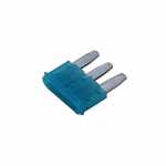 Fusível micro lâmina 3 pinos/terminais 15A universal linha Ford