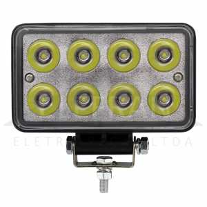 Farol auxiliar LED 9V até 48V 24W (8 LEDs) retangular 151x91mm IP68 lado direito/esquerdo universal