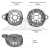 Mancal traseiro (coletor) do alternador Bosch NCB1 Fiat Ducato Iveco CityClass Daily Scudato - medidas