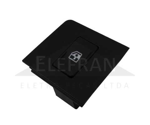 Botão/Interruptor de vidro elétrico simples 5 terminais porta dianteira lado direito LED âmbar Fiat Elba Fiorino Prêmio Uno