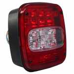Lanterna traseira bicolor LED bivolt com vigia lado direito/esquerdo Ford Cargo Volkswagen Constellation Delivery Worker
