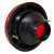 Lanterna traseira vermelha metalizada redonda com parafuso externo Ø 125 mm Randon carrocerias