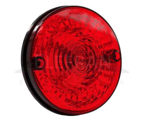 Lanterna traseira de posição redonda vermelha lado esquerdo/direito Ø 125 mm universal